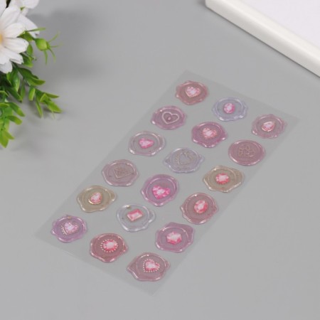 Stickers for creativity plastic "Pink wealth" 9.3x20.4 cm-2