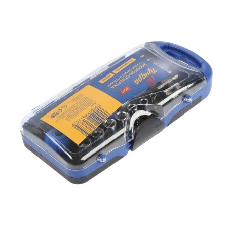 A hitch-tire with a set of bits and tundra tundra heads, reverse, 30 items-1