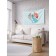 Decorative panel with photo printing "with love", horizontal, size 100x150 cm