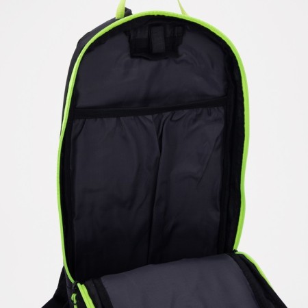 Tourist backpack with extension, 7 l, outer pocket, black/green color-3