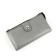 Wallet, magnet, 18 pockets, 1 department for trifles, n/k gray metallic