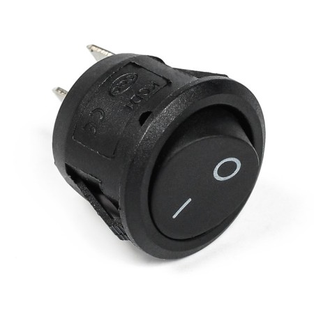 Key switch without backlight, diameter 23 mm, black