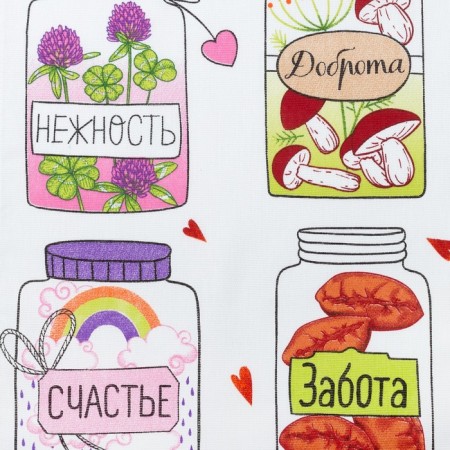 Kitchen towel "Love, warmth", tenderness 34*60 cm-2