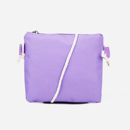 A backpack with a zipper, an outer pocket, a set of a chover, bag, color lilac-11