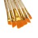 System of brushes synthetics are flat 6 pieces (No. 2,4,6,8,10,12), beveled, in a blister