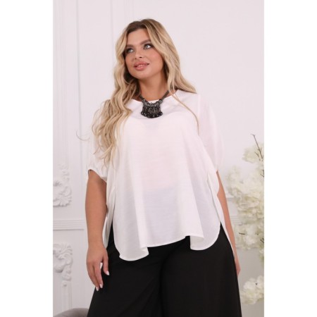 Female blouse, size 48, white color-12