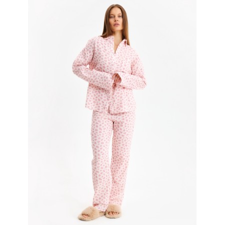 Female set (shirt, trousers) KAFTAN "Muslin: Pink Leopard" p. 44-46
