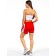 Women's shorts ise, size 48 cm, red color