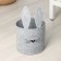 Organizer for storage Funny "Hare", 24 × 24 × 22 cm, 8 l, color gray color