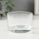 Glass of Glass for 1 candle "Round" transparent 7.4x7.4x4.8 cm