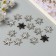 Decor for the creativity of the felt shine "Snowflake" 3x3 cm