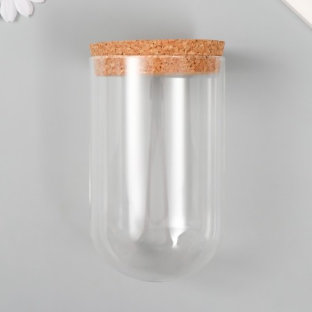 Decor for creativity Glass "Sales with a cork" 8x8x13 cm