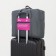 Board Road on a zipper, folding in a cosmetic bag, outer pocket, gray/pink color