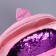 Baby backpack with sequins "Pink Dragon", p. 23 × 28 cm