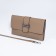 Bag-clate on magnet, long belt, beige color