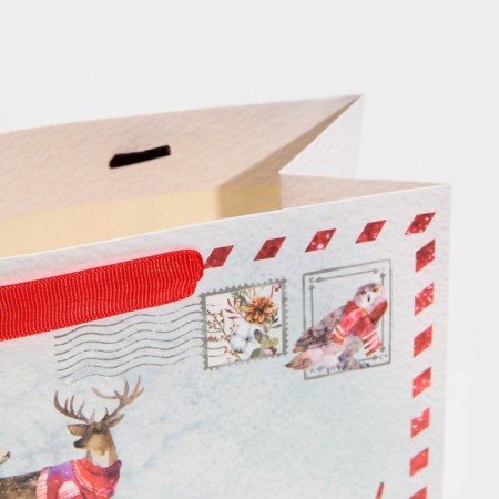 Laminated horizontal "New Year postcard", MS 18 x 23 x 10 cm, New Year-4
