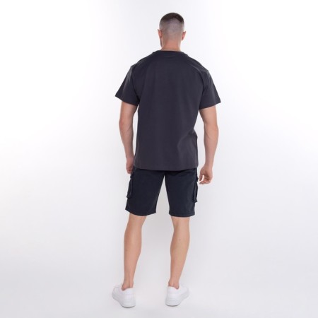 Male shorts, dark blue color, size 50 (34)-4