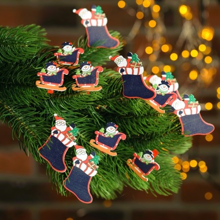 Decorative clothespins "Tale" set 6 pcs. Mix