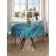The tablecloth "Blue vortex", round, Saten, d = 150 cm