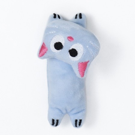 A toy for cats with cat mint "Kisa", 11 cm, blue-1
