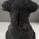 Piggy bank "Mittel puppy" height 17 cm, width 11.5 cm, length 16.5 cm black and white