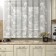 Tulle to the kitchen with curtain tape, 160x260 cm, white color, 100% polyester
