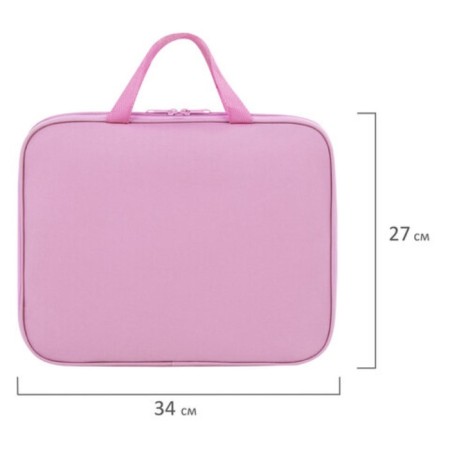 Lightning folder with handles Staff EVERYUDAY A4, polyester, pale pink, 272184-6