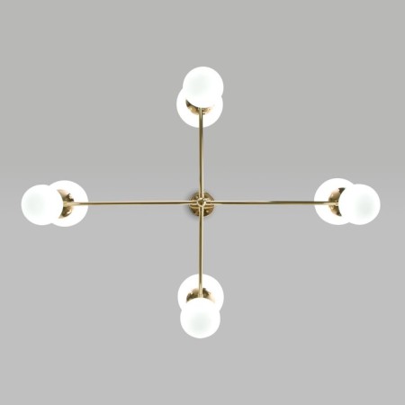 Ceiling Lamp Eurosvet Bubble 30182/8, E27, G9, 8x20W, 1000x760 mm, Color gold-2