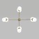 Ceiling Lamp Eurosvet Bubble 30182/8, E27, G9, 8x20W, 1000x760 mm, Color gold