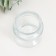 Bank for candles glass with a “transparent” stopper 100 ml 6.5x6.5x6.5 cm