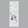 Sticker plastic interior color "pugs in the shower" 30x90 cm