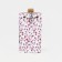 Key of buttons, length 10.5 cm, 6 carabiners, white/pink color