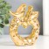 Souvenir Ceramics "Bird on an apple" Gold 10.3x3.3x10.3 cm