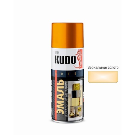 Aerosol paint enamel kudo universal mirror gold 520 ml