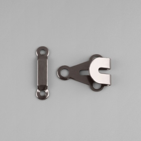 Hook for trousers and skirts, copper, 2 × 2 cm, 2 pcs, black nickel color-2