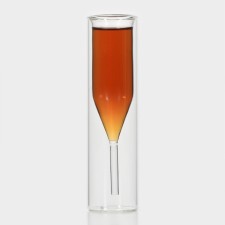 Glass made of glass for champagne 