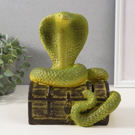 New Year's piggy bank "Cobra on the chest" 20 x17 x 12 cm.-2