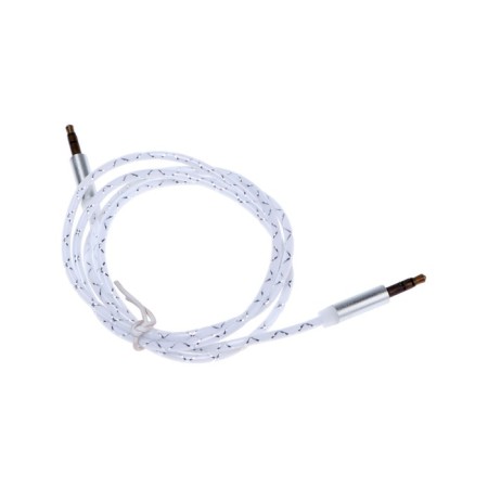 Audio Oxion AUX018, Jack 3.5 mm (M) -Jack 3.5 mm (M), 1m, silver-2