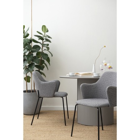 Chair dwight, 510 × 550 × 860 mm, mitch, color light gray-3