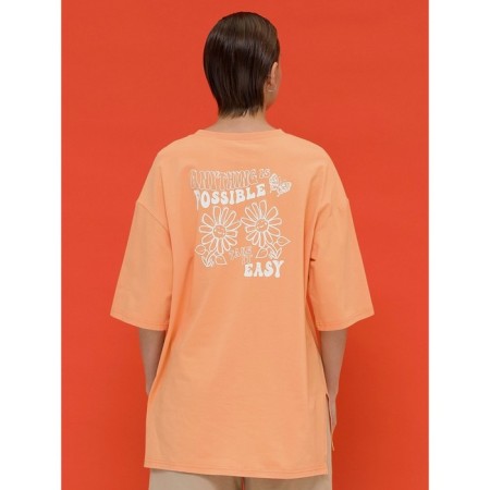 Female T -shirt, size 48, orange color-1