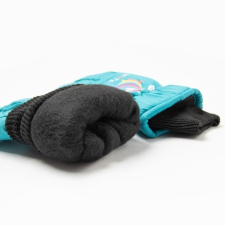 Baby gloves, turquoise color, size 15-2