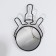 The desktop mirror is a suspended “circle”, bilateral, with an increase, D mirror surface 9 cm, black color