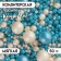 Confectionery sprinkling with soft zetr "pearls" white and white, 50 g