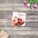 Mini -postcard "Congratulations", flower composition, 7 x 7 cm