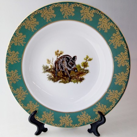 Deep plate Cmielow Astra "Green Hunt", D = 22.5 cm