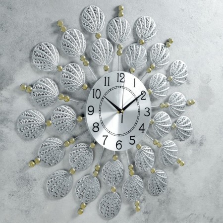 Wall clock, series: openwork, "shells", d-59 cm, dial 22 cm-1
