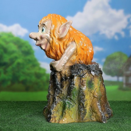 Garden figure "Leshy on a stump", 49x46x53cm,-6