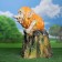 Garden figure "Leshy on a stump", 49x46x53cm,