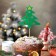 Skewers of felt "Christmas tree", set of 3 pcs.