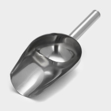 Stainless steel for ice and bulk products, 260 ml, 24 × 9 cm, chrome -colored color